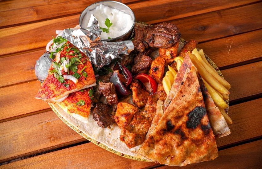 Mixed Grill Platter in Leila's at The Grand